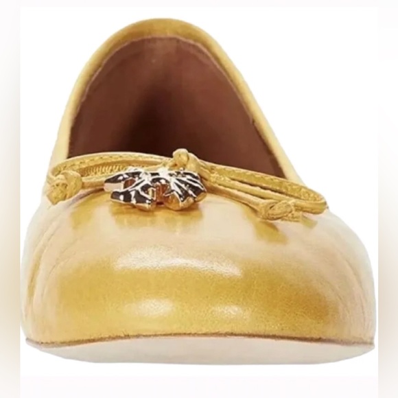 SOLD SOLD* TORY BURCH(8M) WOMEN’S Tory Charm Ballet Flats, Super fine Leather. - Picture 5 of 12